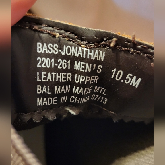 Nice Men's Bass Jonathan leather boots size 10.5 - Picture 5 of 6